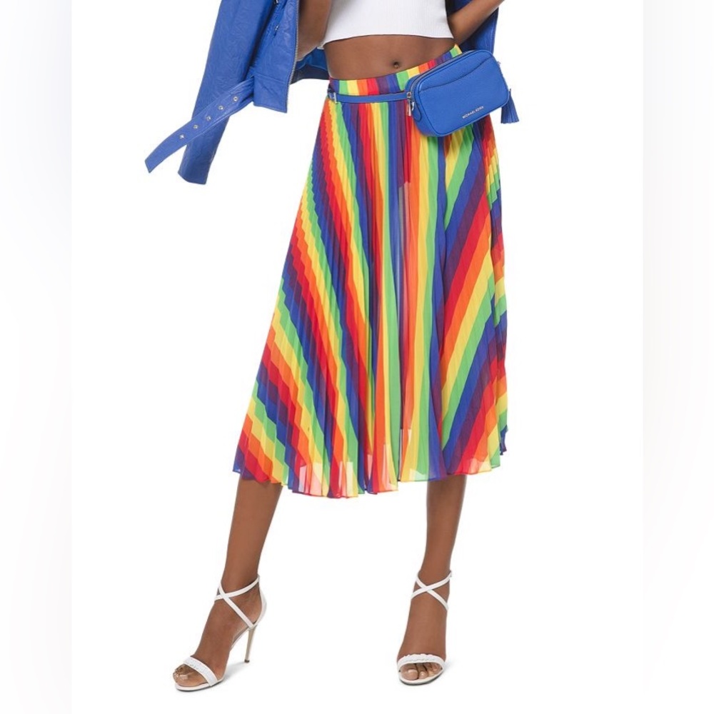 Michael Kors Pride Collection Pleated Skirt